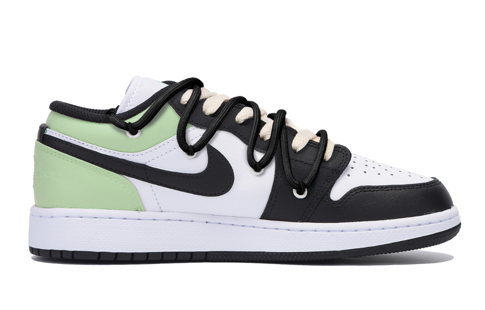 Детские кроссовки для скейтбординга Air 1 Low Top для подростков Jordan, черный — фото 3