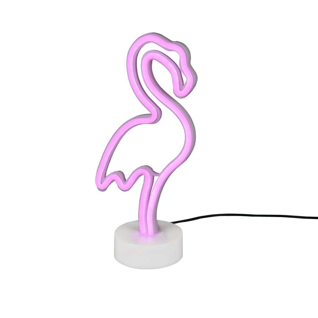 

R55240101 настольная лампа FLAMINGO белая 1 Вт LED, высота ок. 29 см. Reality Leuchten, розовый