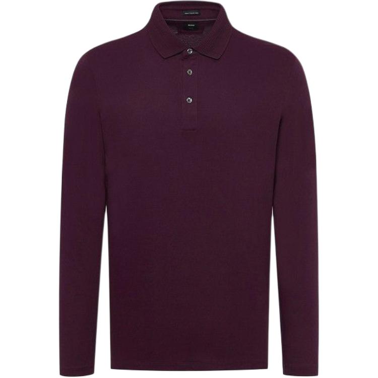 

Hugo Boss Мужская рубашка-поло фиолетового цвета