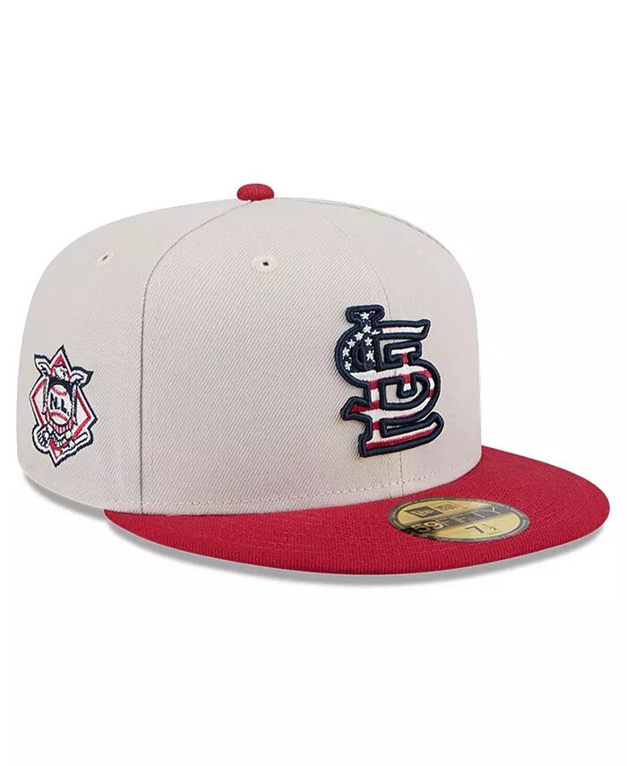 

Мужская красная шляпа St. Louis Cardinals 4 июля 59FIFTY, 2024 г New Era, бежевый