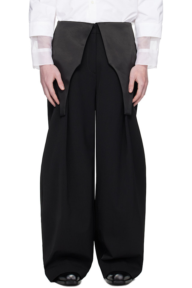 

Костюмные брюки с боди Jean Paul Gaultier, черный