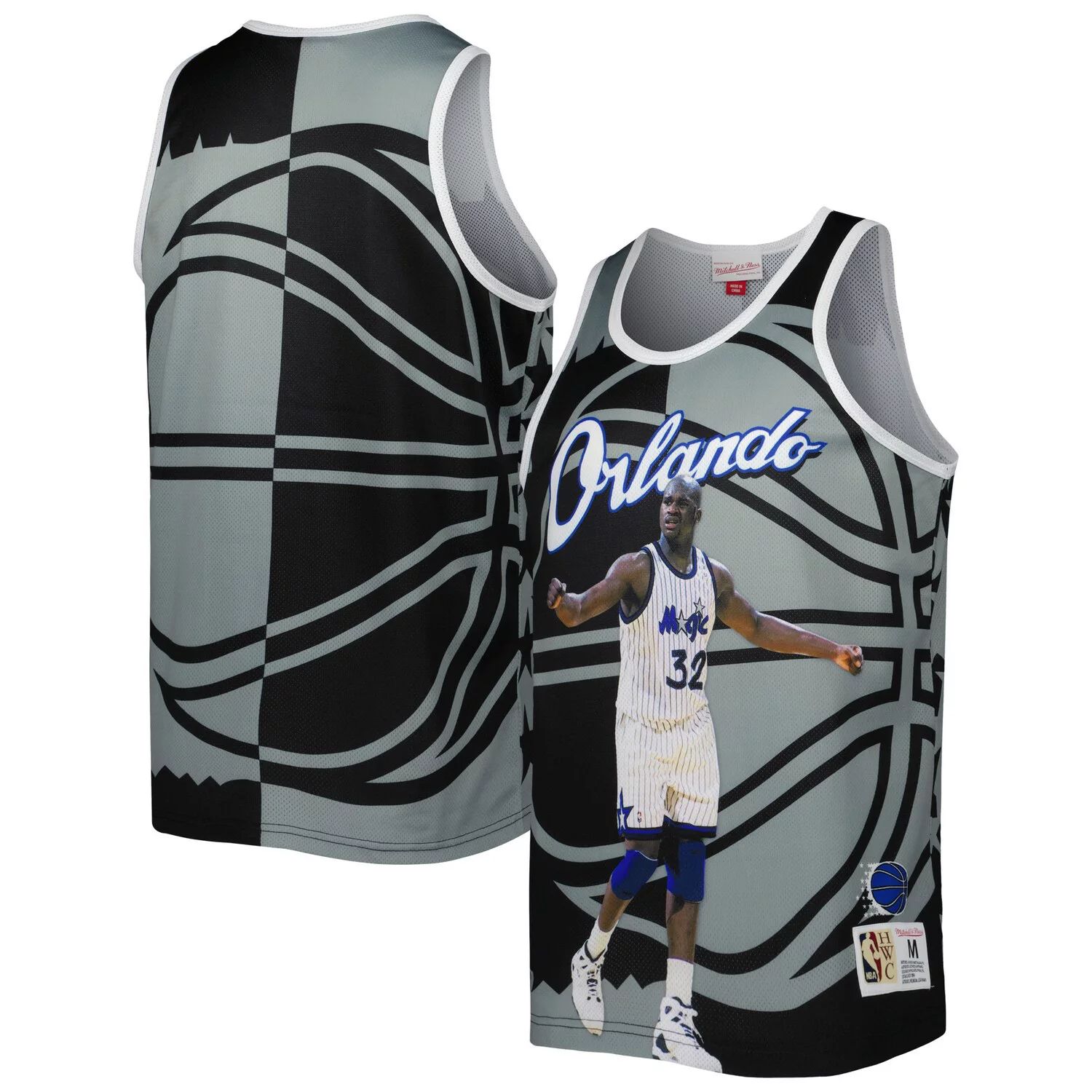 

Мужская майка Mitchell & Ness Shaquille O'Neal, черная/серая, сублимированная майка Orlando Magic Player, Черный, Мужская майка Mitchell & Ness Shaquille O'Neal, черная/серая, сублимированная майка Orlando Magic Player