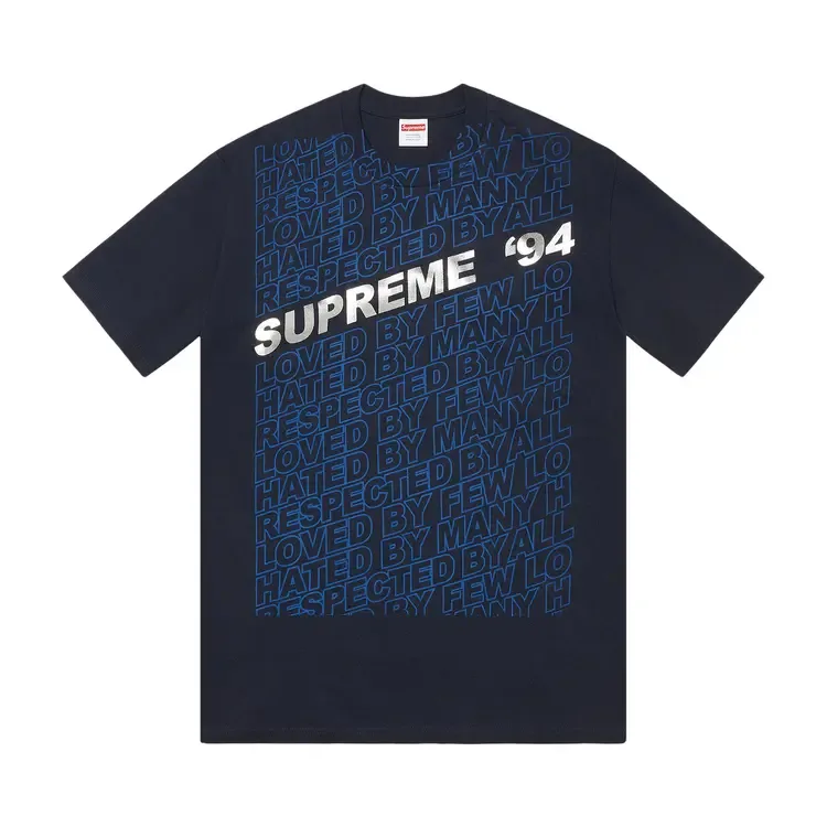 Футболка Supreme Respected Tee 'Navy'