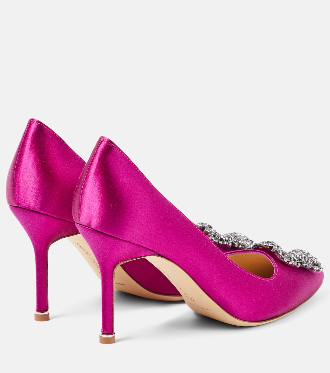 Hangisi 90 украшенные атласные туфли-лодочки Manolo Blahnik, 6520 Dpnk — фото 3