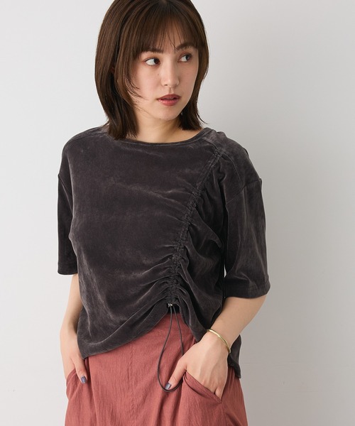 

Футболка свободного кроя из бархатистого тюля CRAFT STANDARD BOUTIQUE, серый