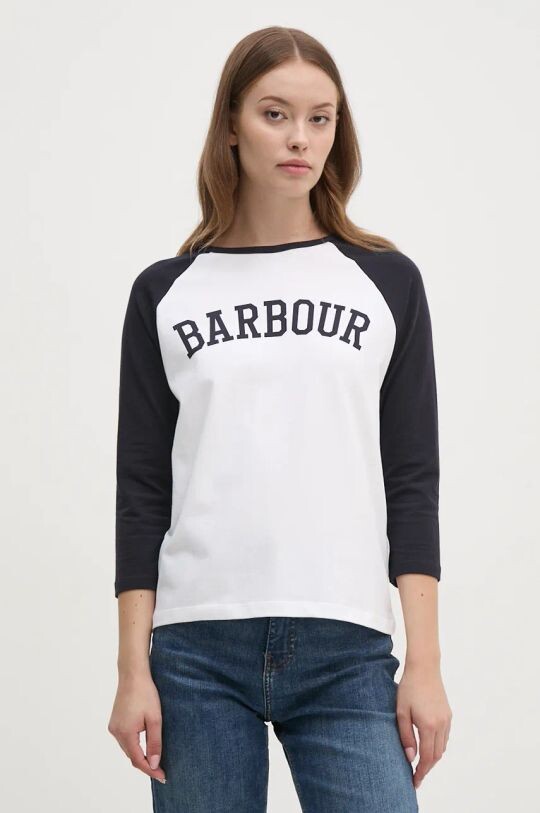 

Лонгслив Barbour, белый