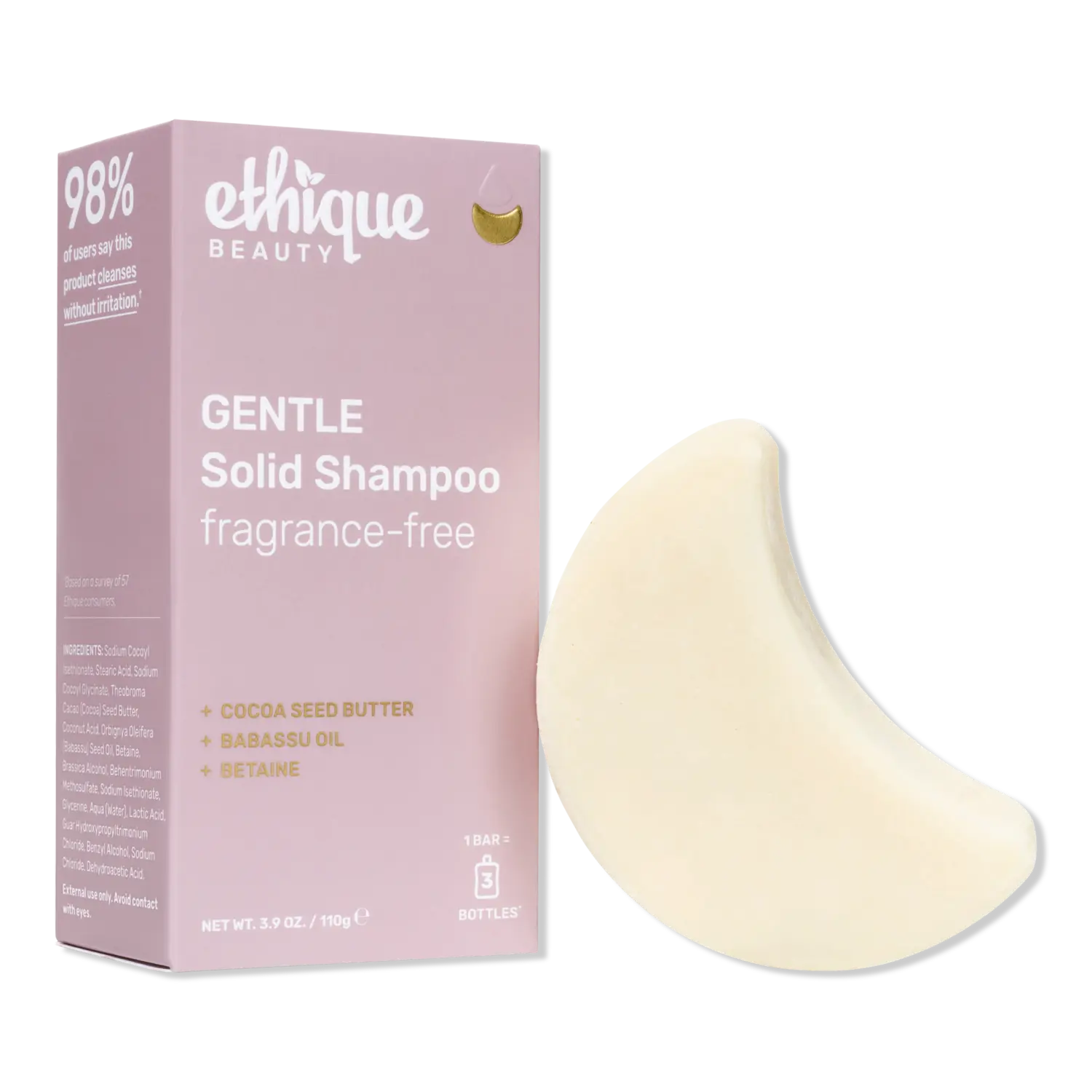 

Мягкий твердый шампунь без отдушек Ethique Beauty