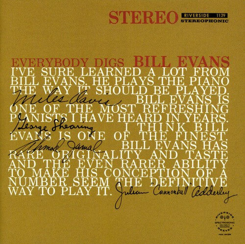 

CD диск Evans, Bill: Everybody Digs Bill Evans: Keepnews Collection