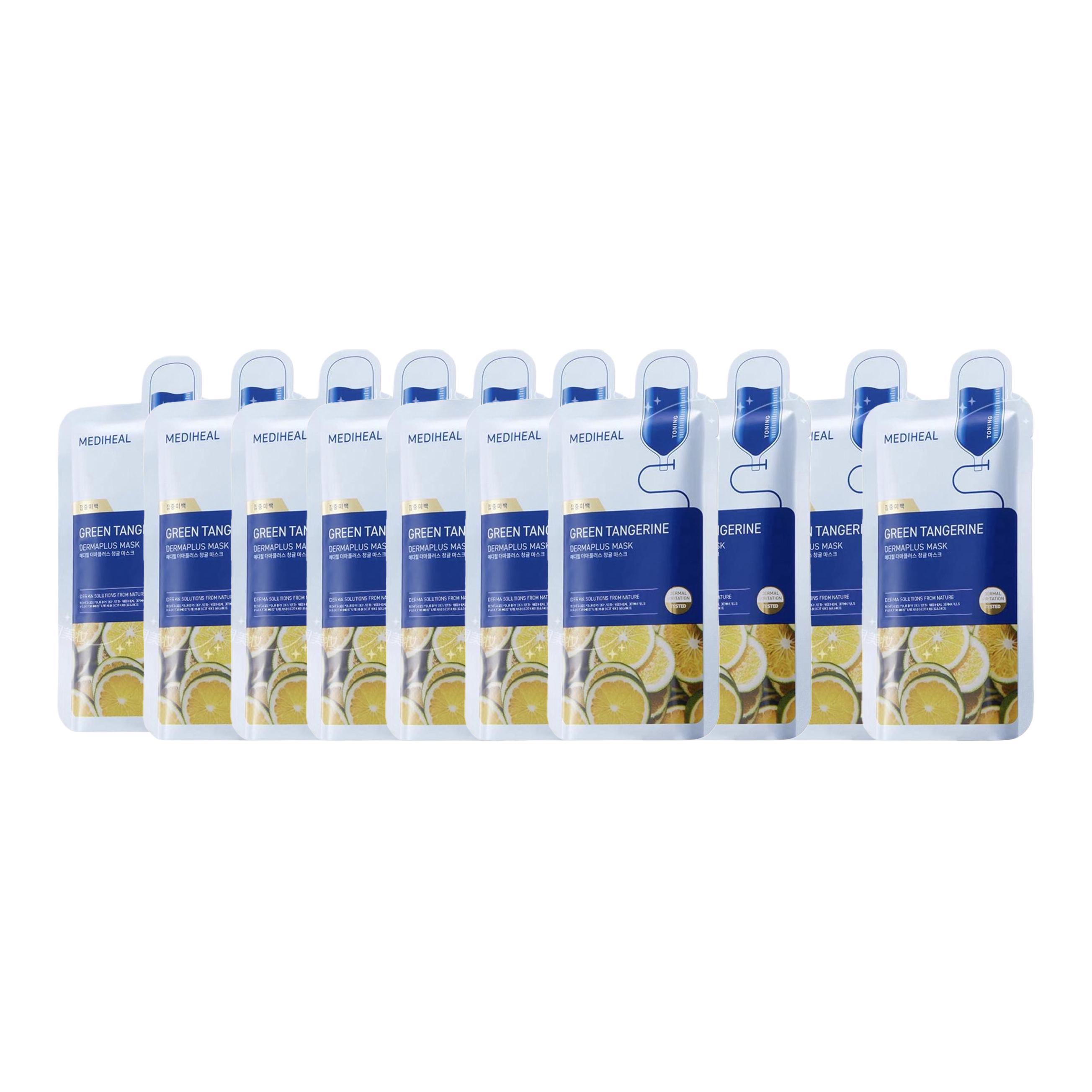 

MEDIHEAL MEIDIHUIER Маска для лица с циановым апельсиновым эссенцией для увлажнения и питания 2 шт