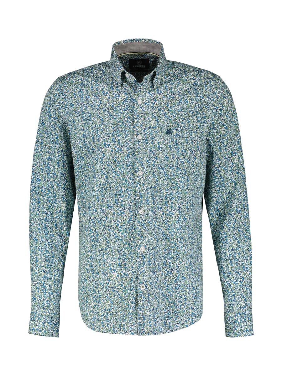 

Повседневная рубашка LERROS Regular fit Button Up Shirt, синий