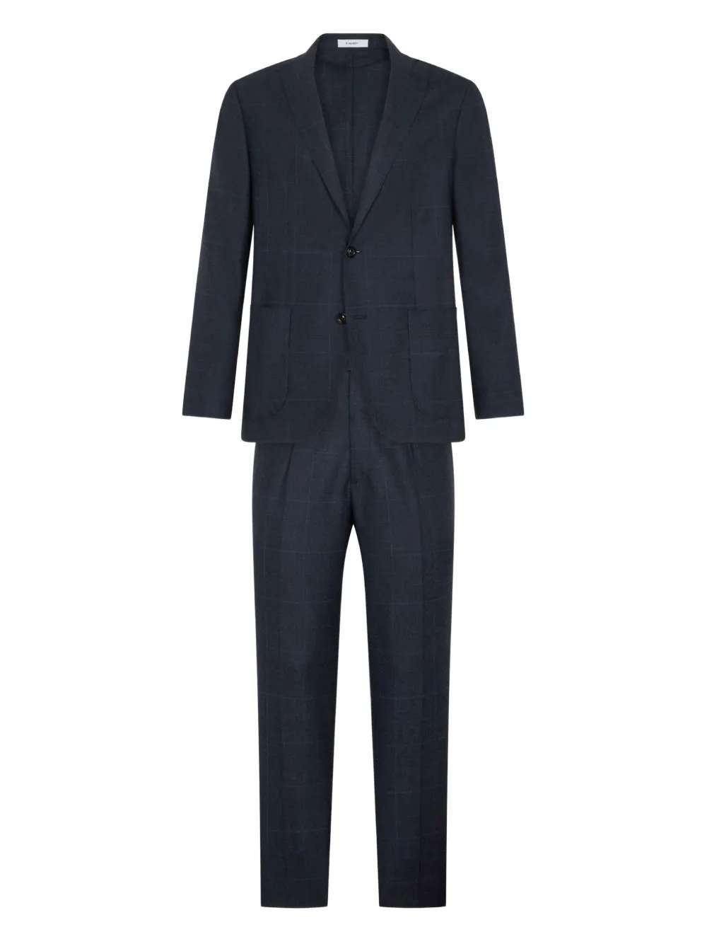 

Клетчатый костюм с карманами Boglioli, синий
