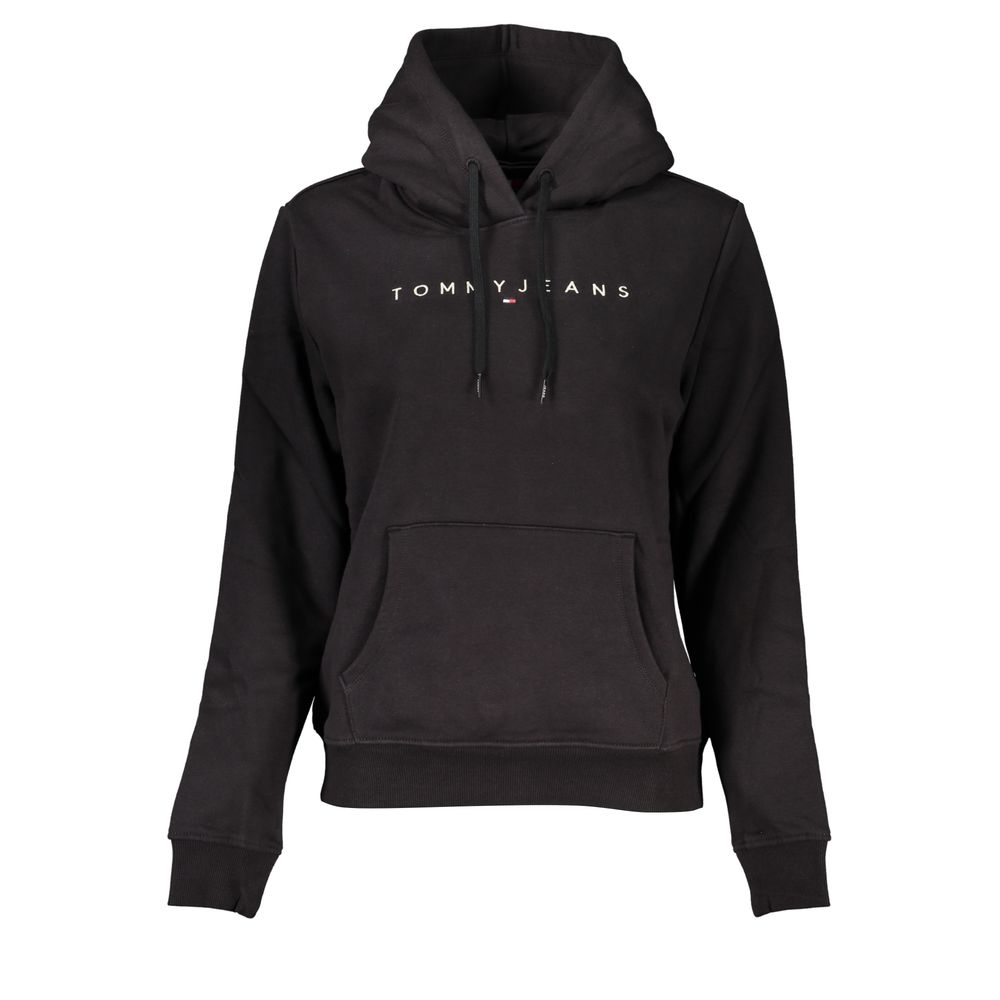 

Черный хлопковый женский свитер Tommy Hilfiger