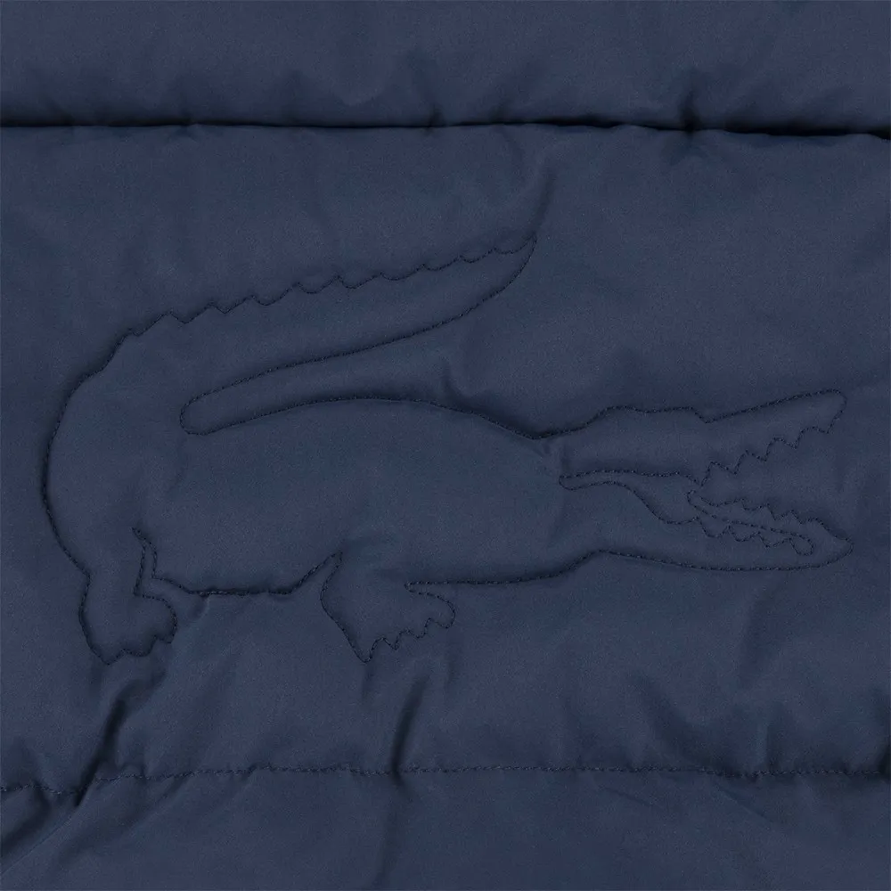 Детская пуховая куртка Lacoste Core Lacoste kids, синий — фото 4