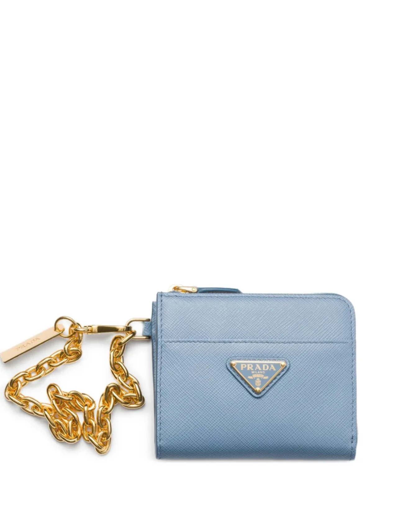 

Маленький кошелек из сафьяна Prada, синий