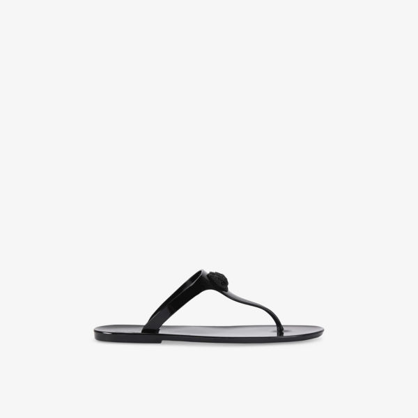 Сандалии Kurt Geiger London Maddison на плоской подошве из искусственной кожи, черный