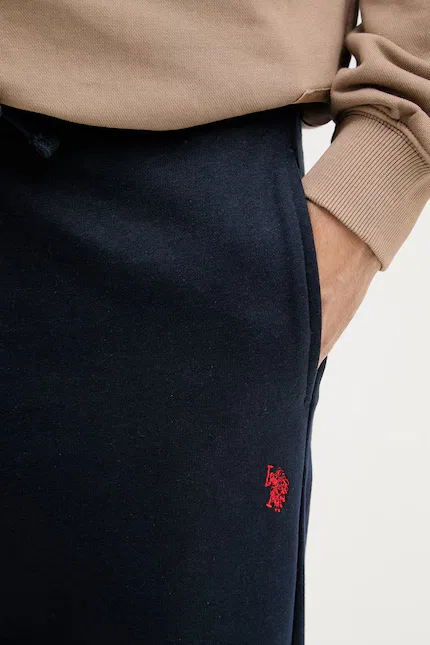 Спортивные штаны эластичные DHM LB U.S. Polo Assn., темно-синий — фото 4