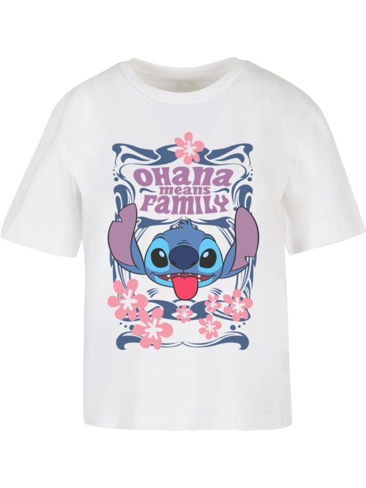 

Футболка Lilo & Stitch Ohana Means Family Tee белого цвета Merchcode