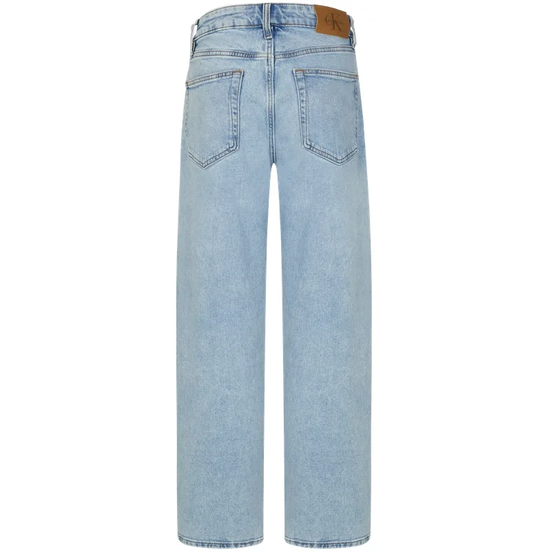 Calvin Klein Джинсы Women's GFX Denim Light Blue Moderate Straight Fit — фото 3