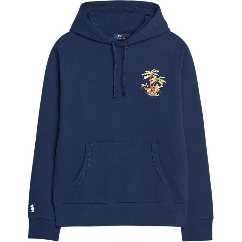 Худи с вышитым логотипом и шнурком Polo Ralph Lauren, синий — фото 3