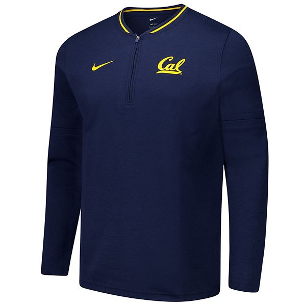 Мужская тренерская куртка с молнией на четверть Cal Bears в темно-синем цвете Nike — фото 3