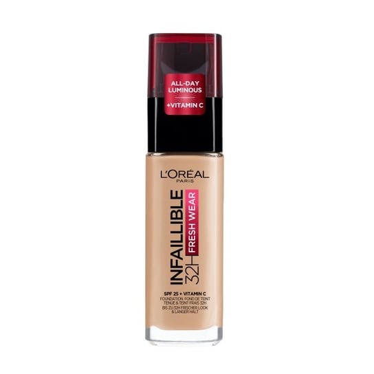 

Стойкая тональная основа для лица 145 Beige Rose, 30 мл L'oreal Paris, Infaillible, L'oréal Paris