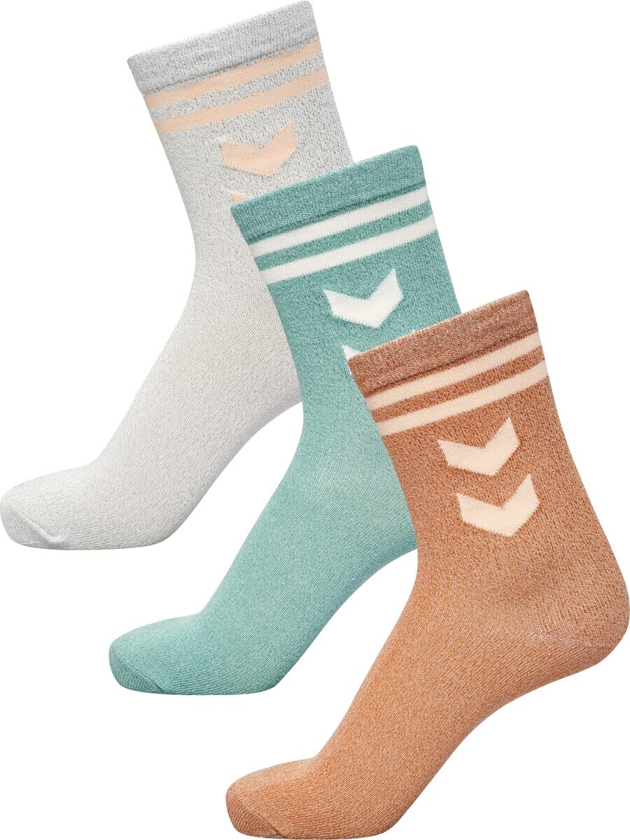 

Носки Hummel Socks, цвет Cognac/Silver grey/Mint