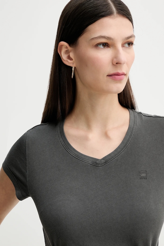 

Хлопковая футболка overdyed eyben slim vt 2.0 G-Star, серый