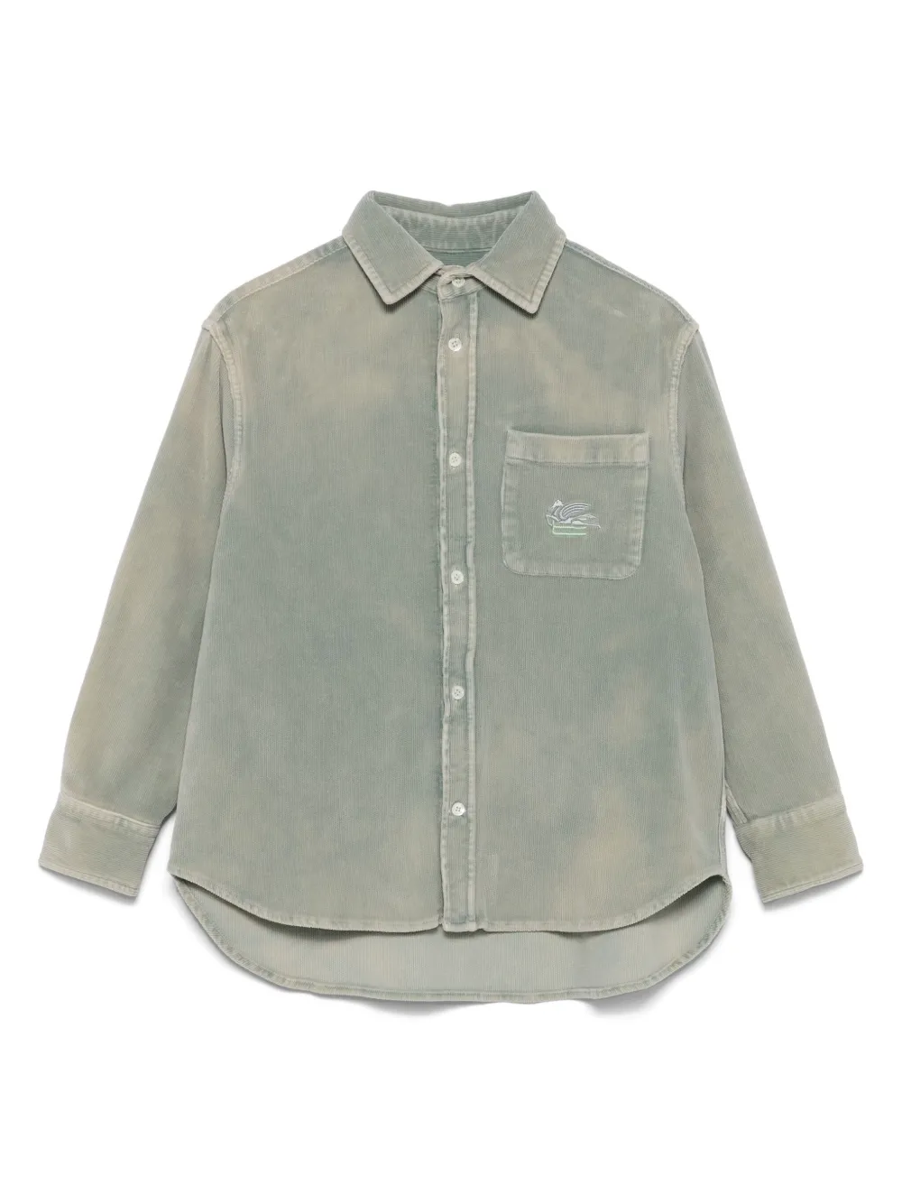 

Рубашка с логотипом Pegaso ETRO KIDS, зеленый