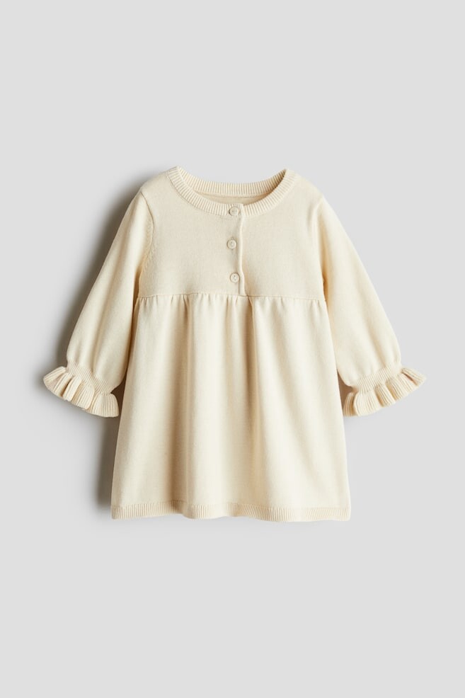 

Трикотажное платье H&M, бежевый