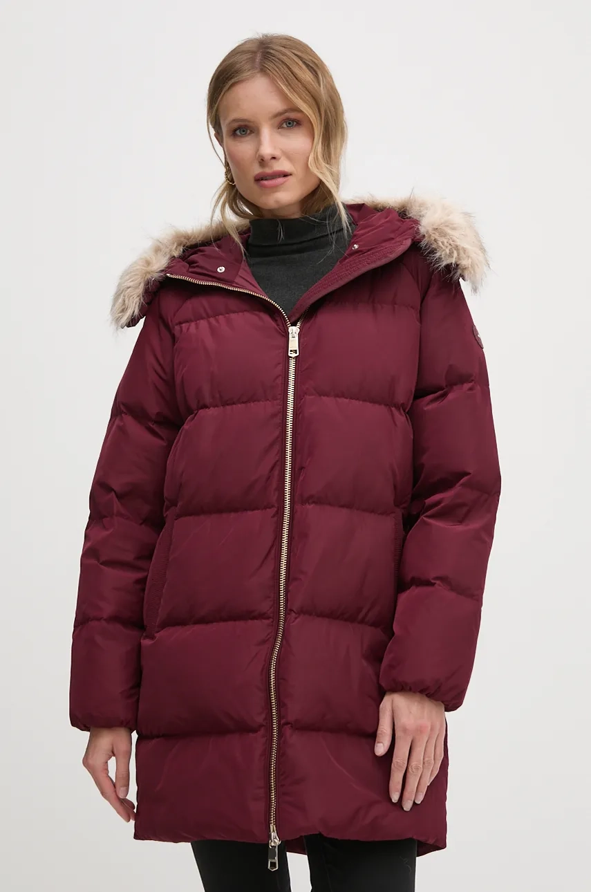 

Пуховик женский Tommy Hilfiger, гранатовый