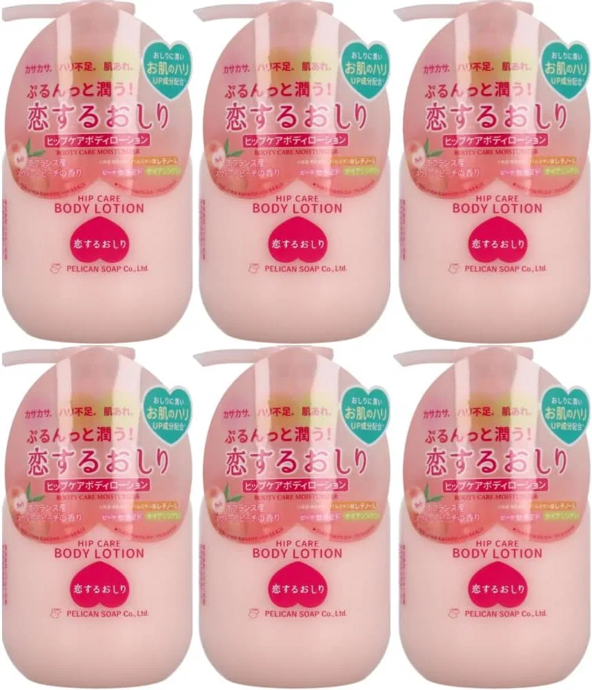 Лосьон для тела Pelican Soap Koisuru Butt с персиковым ароматом, 200 мл, 6 шт