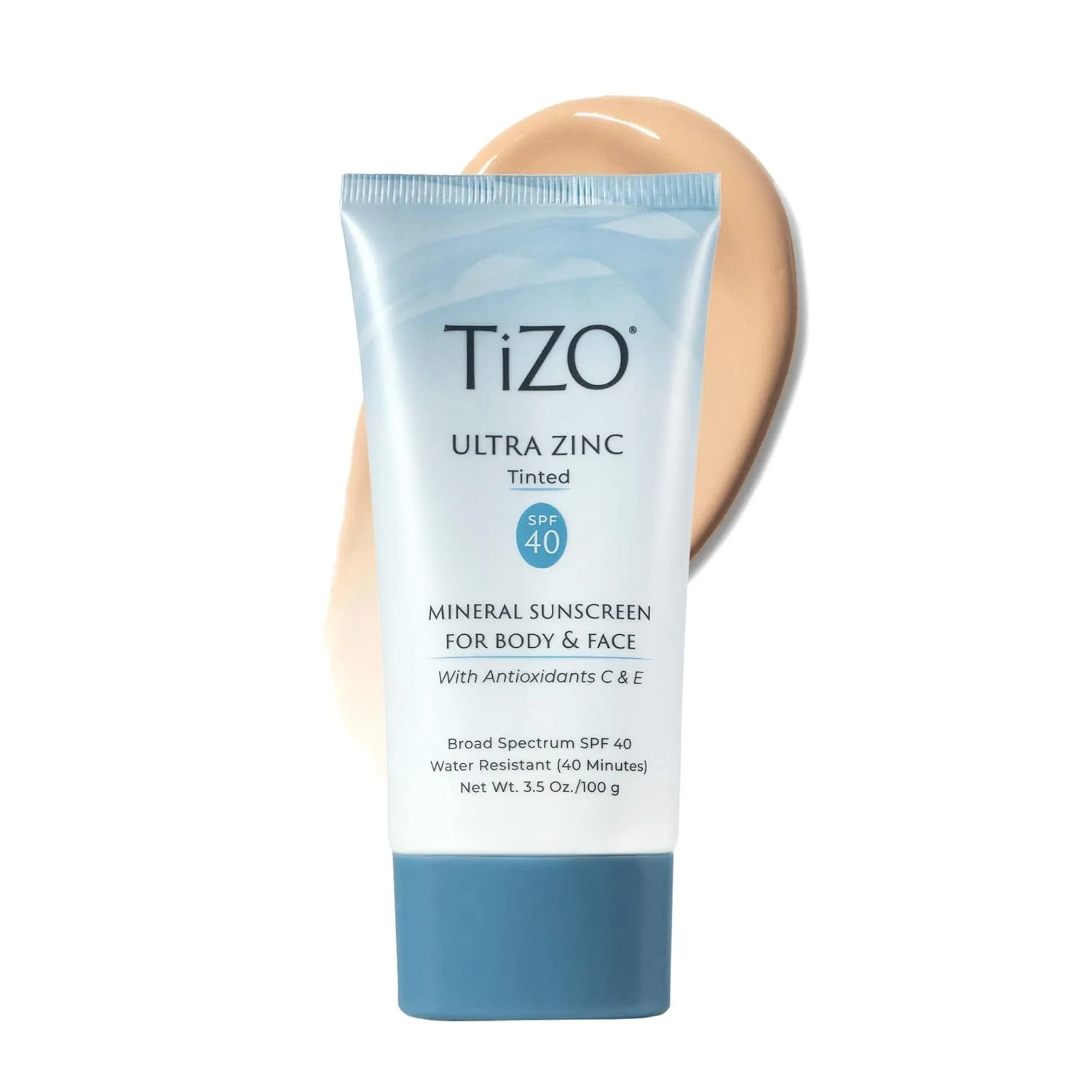 Солнцезащитный крем для тела и лица TIZO Ultra Zinc с тонирующим эффектом, SPF 40, 100 мл.
