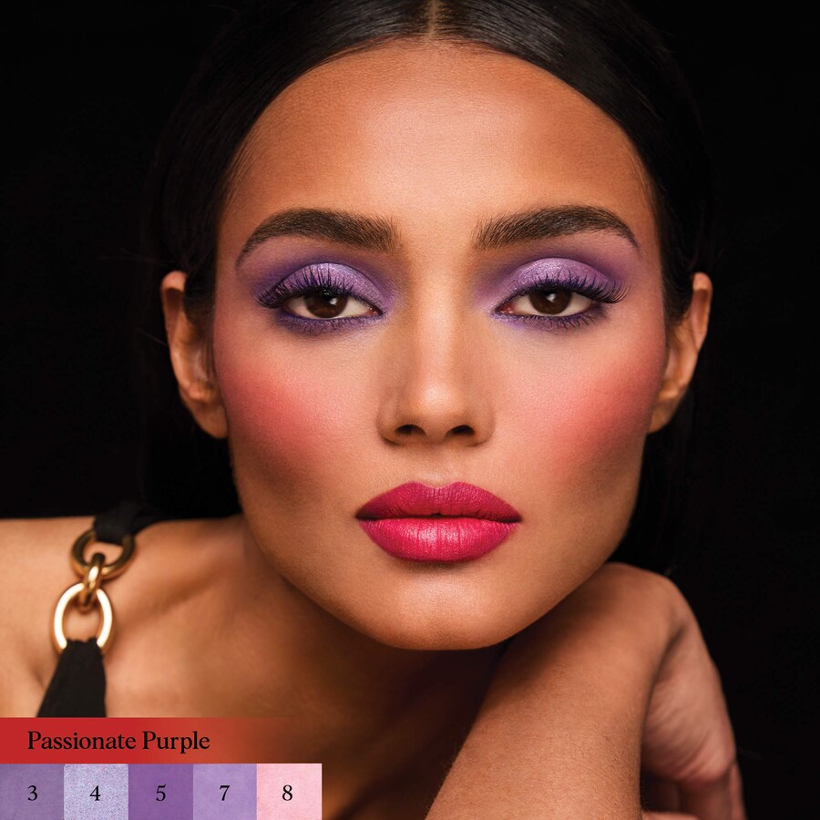 Палетка теней для век Color Story HUNG VANNGO BEAUTY, 8 x 0.06 oz/1.8 g, Passionate Purple — фото 4