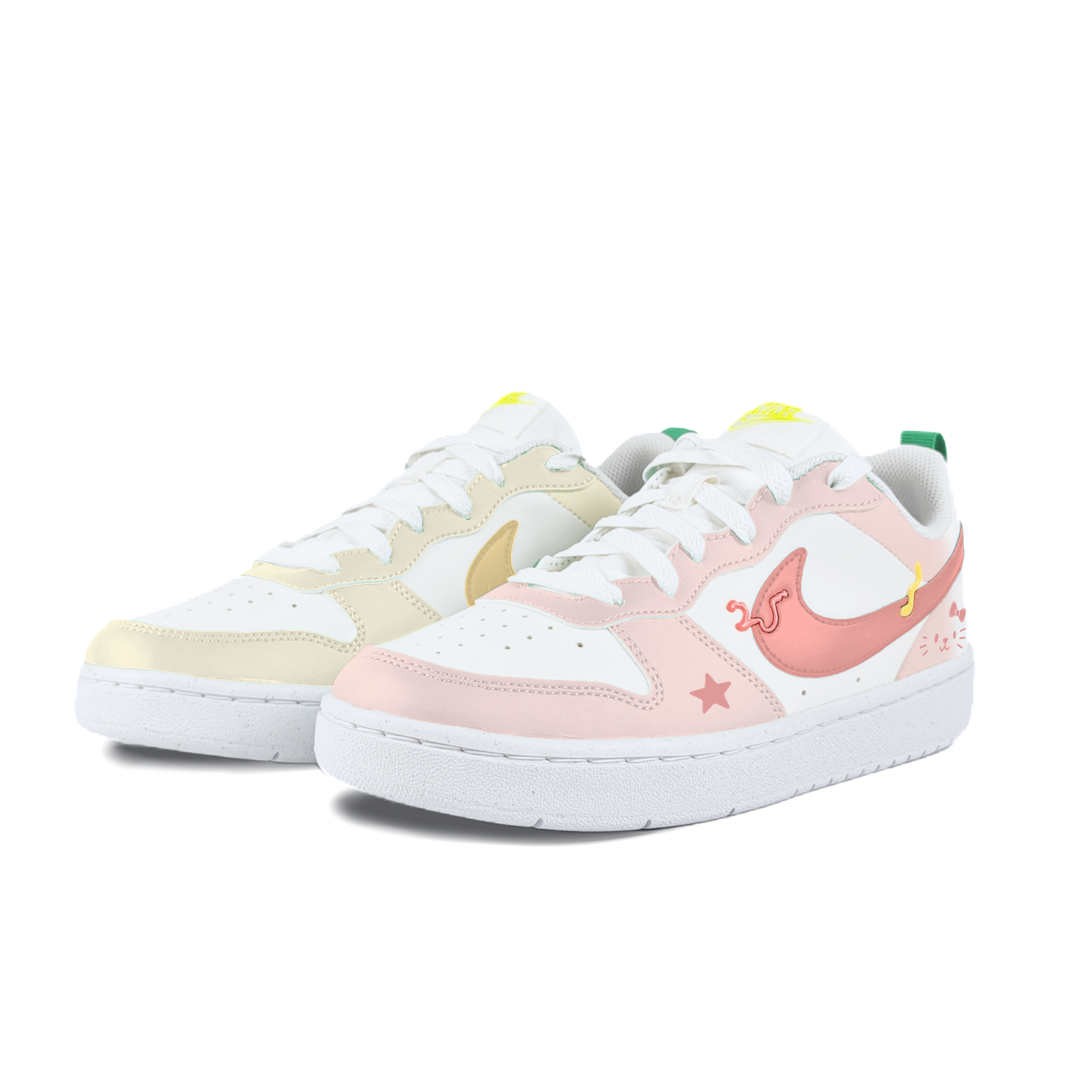 

Кроссовки Court Borough Low Recraft Bg с противоскользящим износостойким низким верхом для детей и подростков Nike, желтый