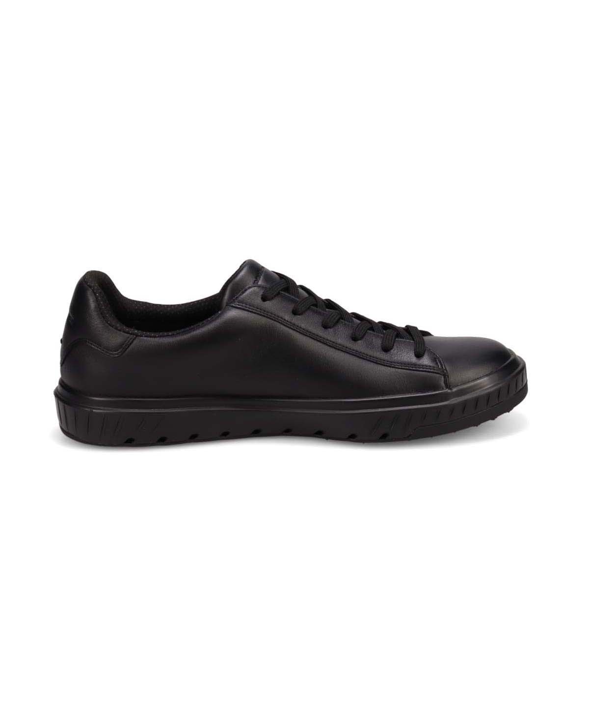 Всепогодные комфортные повседневные кожаные туфли Madras Walk, black — фото 4