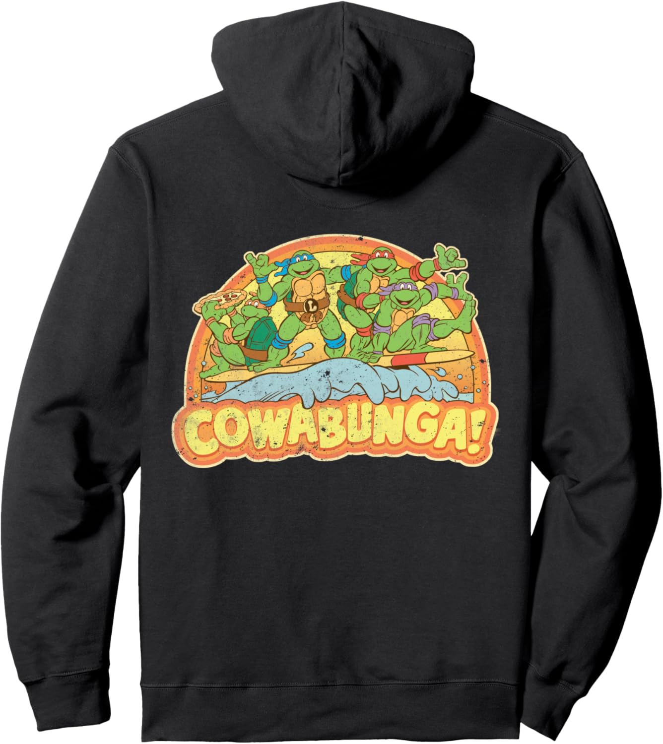 

Худи US TMNT Gang Retro Cowabunga 01 Teenage Mutant Ninja Turtles, черный