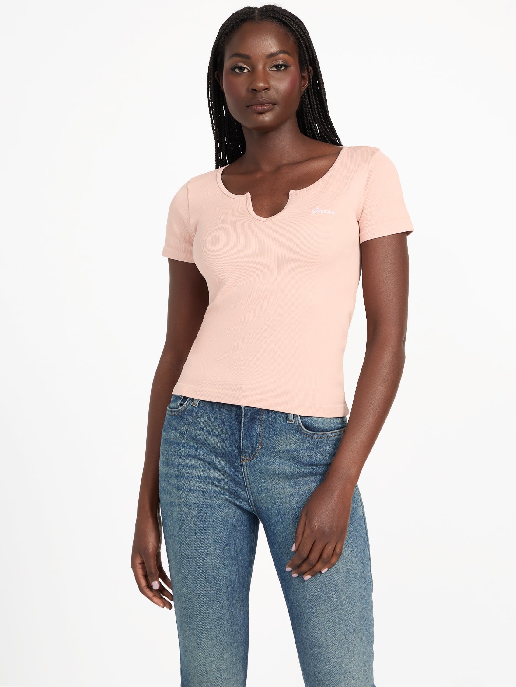 

Укороченный топ Sammie Crewneck Guess Factory, Vapor Rose