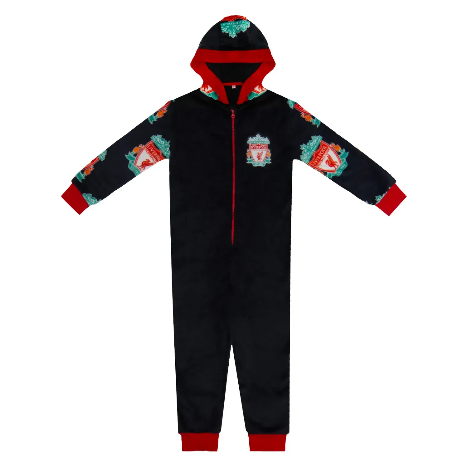 Детский флисовый комбинезон Liverpool FC, черный