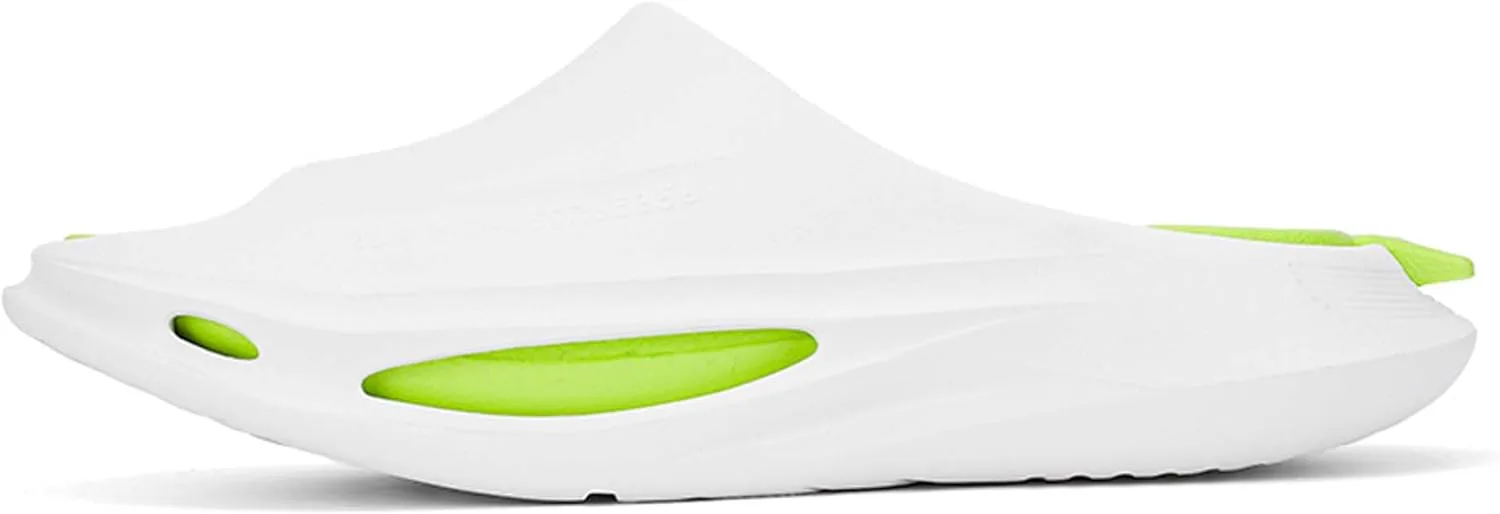 

Унисекс шлепанцы, дизайн в стиле боевого корабля, отверстие для слива воды на подошве, спортивные шлепанцы с противоскользящей подошвой, толстая подошва, износостойкие и долговечные, съемная стелька Vtiao, белый/зеленый