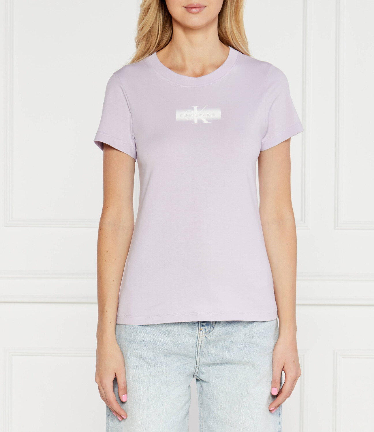 

Футболка CALVIN KLEIN JEANS FADED Slim Fit, фиолетовый