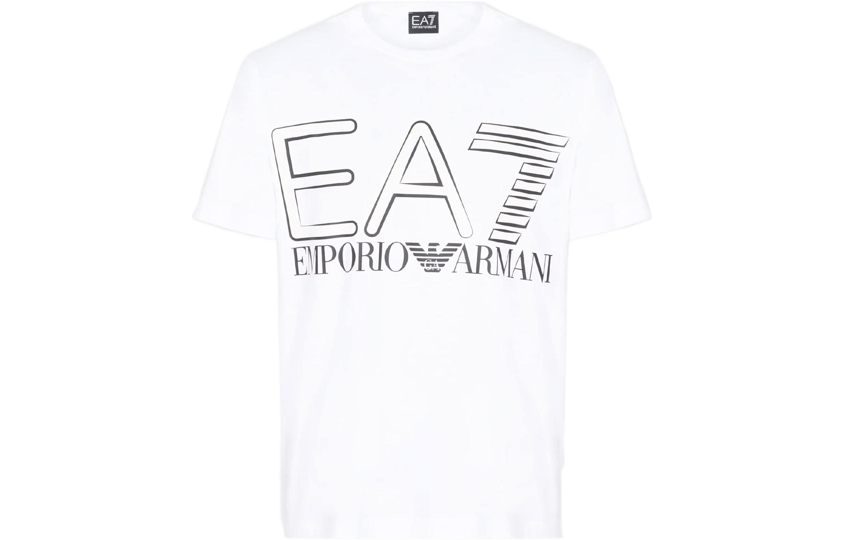 

Футболка EA7 Emporio Armani мужская белая