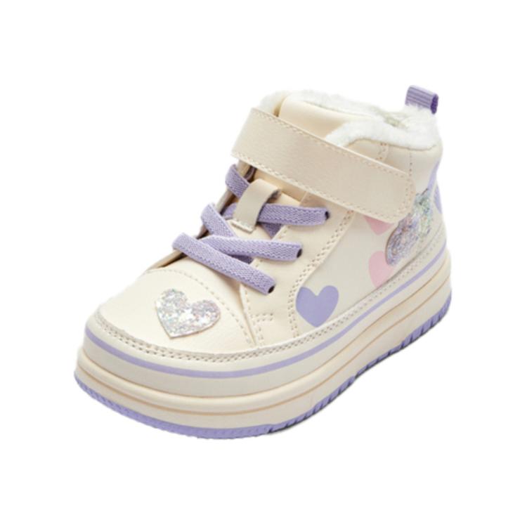 

Балетки для малышей Baby BALABALA, бело-фиолетовые