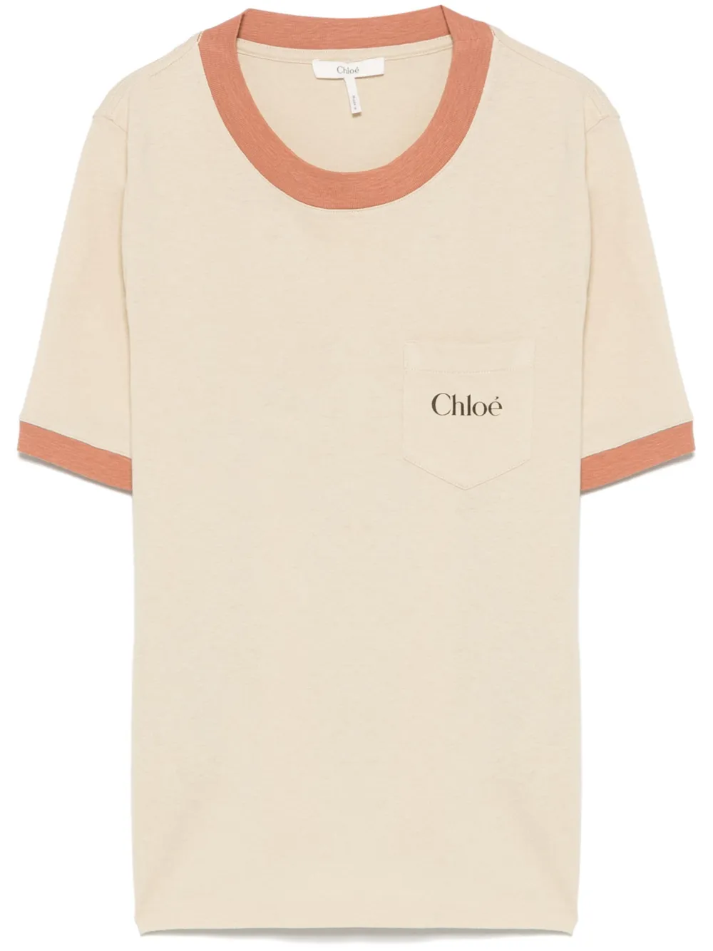 

Футболка с логотипом CHLOÉ, нейтральный