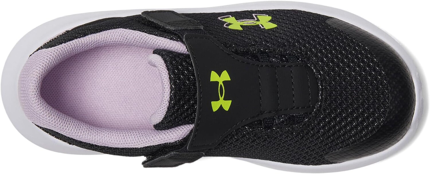 Кроссовки Under Armour Surge 4 Alternate Closure, цвет Black/Purple Ace/High-Vis Yellow — фото 2