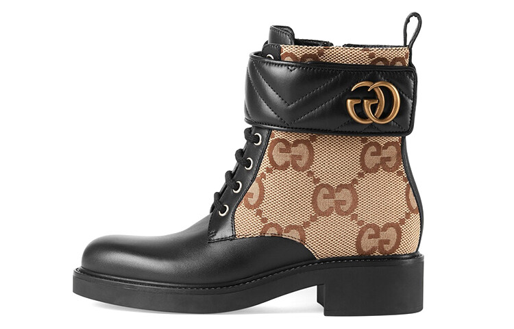 Женские ботильоны Gucci, коричневый/черный