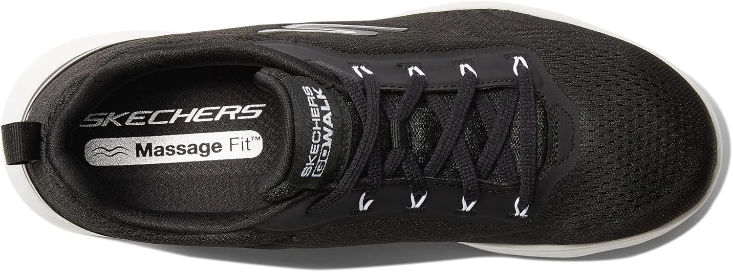 Мужские кроссовки Skechers GO Walk Massage FIT Trainers 216404 BKW, черные — фото 3