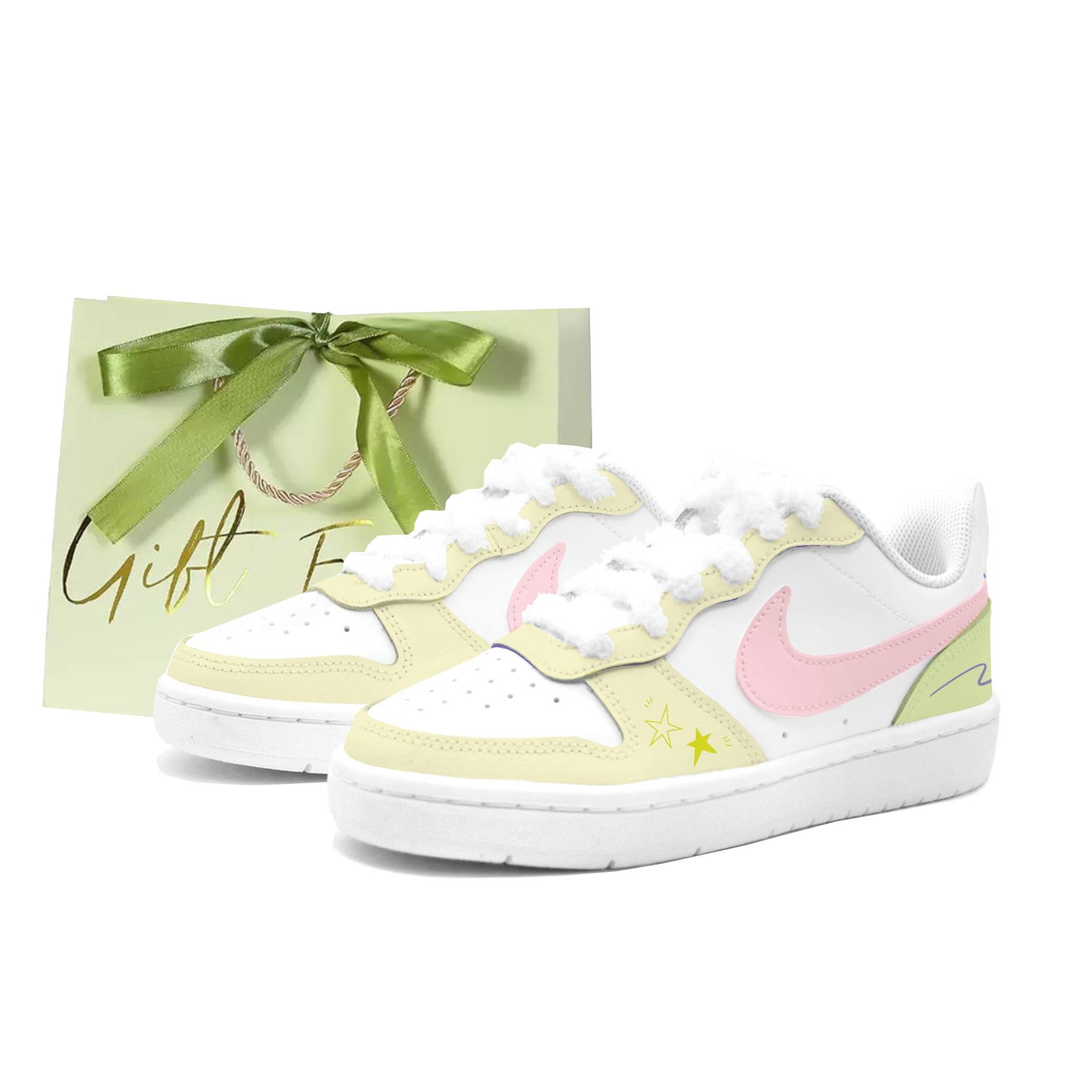 

Nike Кроссовки Court Borough Cream Pink Cherry Blossom кожаные с противоскользящей подошвой, амортизацией и устойчивостью к истиранию, низкие