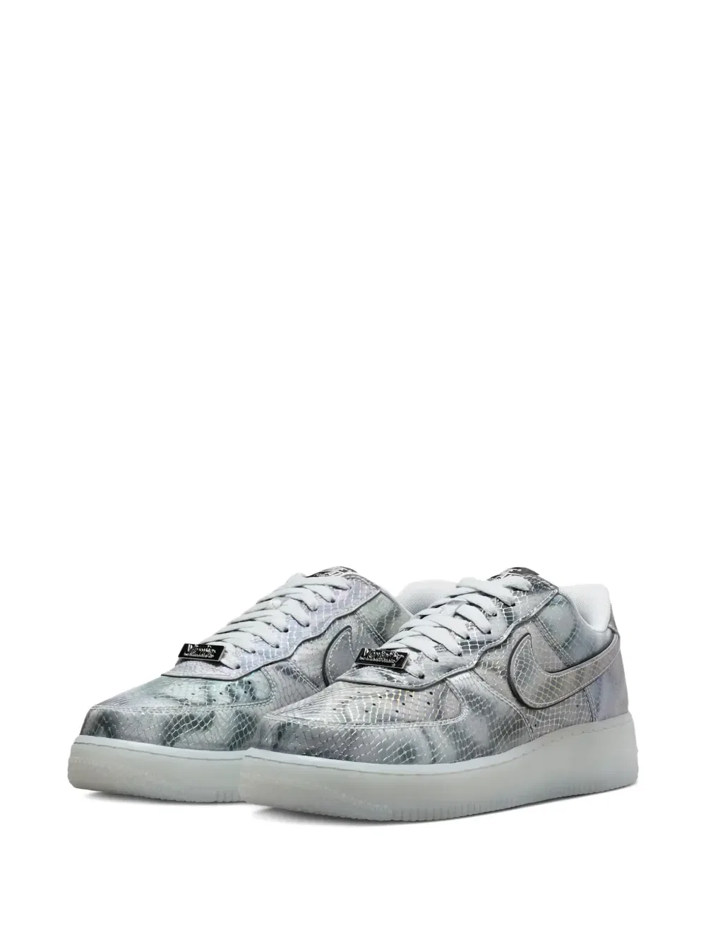 Кроссовки Air Force 1 с линзовидной отделкой на шнуровке Nike, серый — фото 2