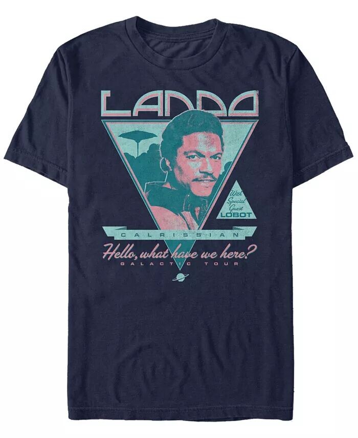 

Мужская классическая футболка с коротким рукавом Lando Calrissian Galactic Tour из «Звездных войн» Fifth Sun, синий