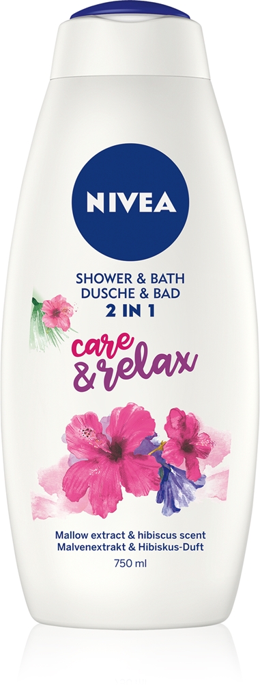 

Пена для ванны и гель для душа Care & relax «два в одном» Nivea, 750 мл